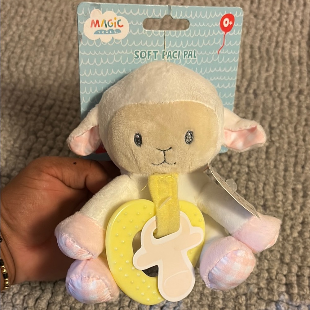 Magic Pink and White Plush Lamb Toy